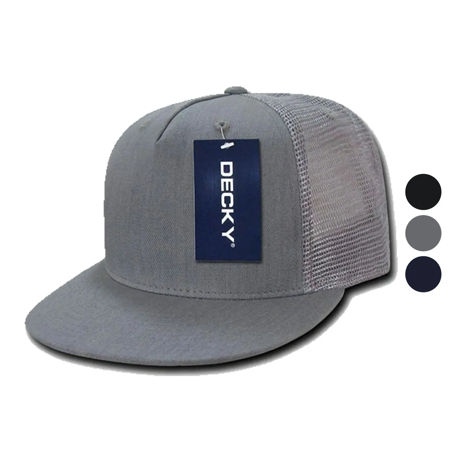 1 Dozen Decky 5 Panel Flat Bill Denim Trucker Baseball Caps Hats Wholesale Lots