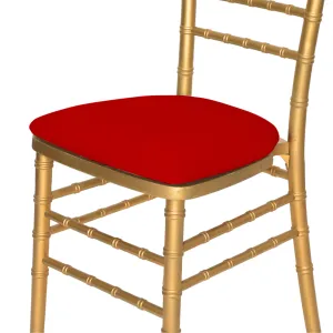 5 pcs/pk Spandex Chiavari Seat Pad Cover - Red