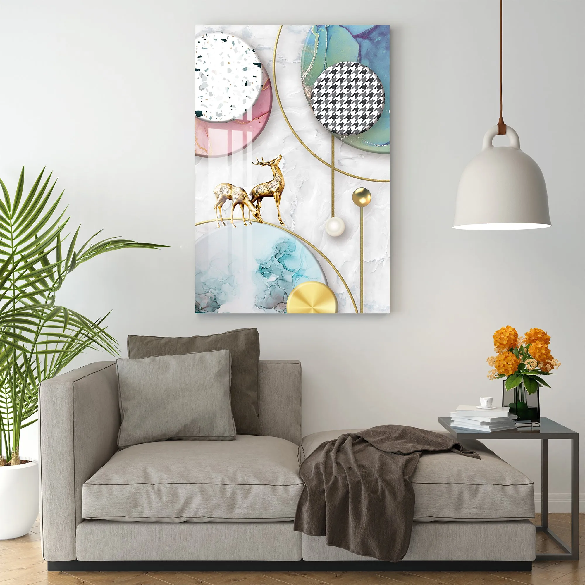 Abstract Geometric Figures Acrylic Wall Art