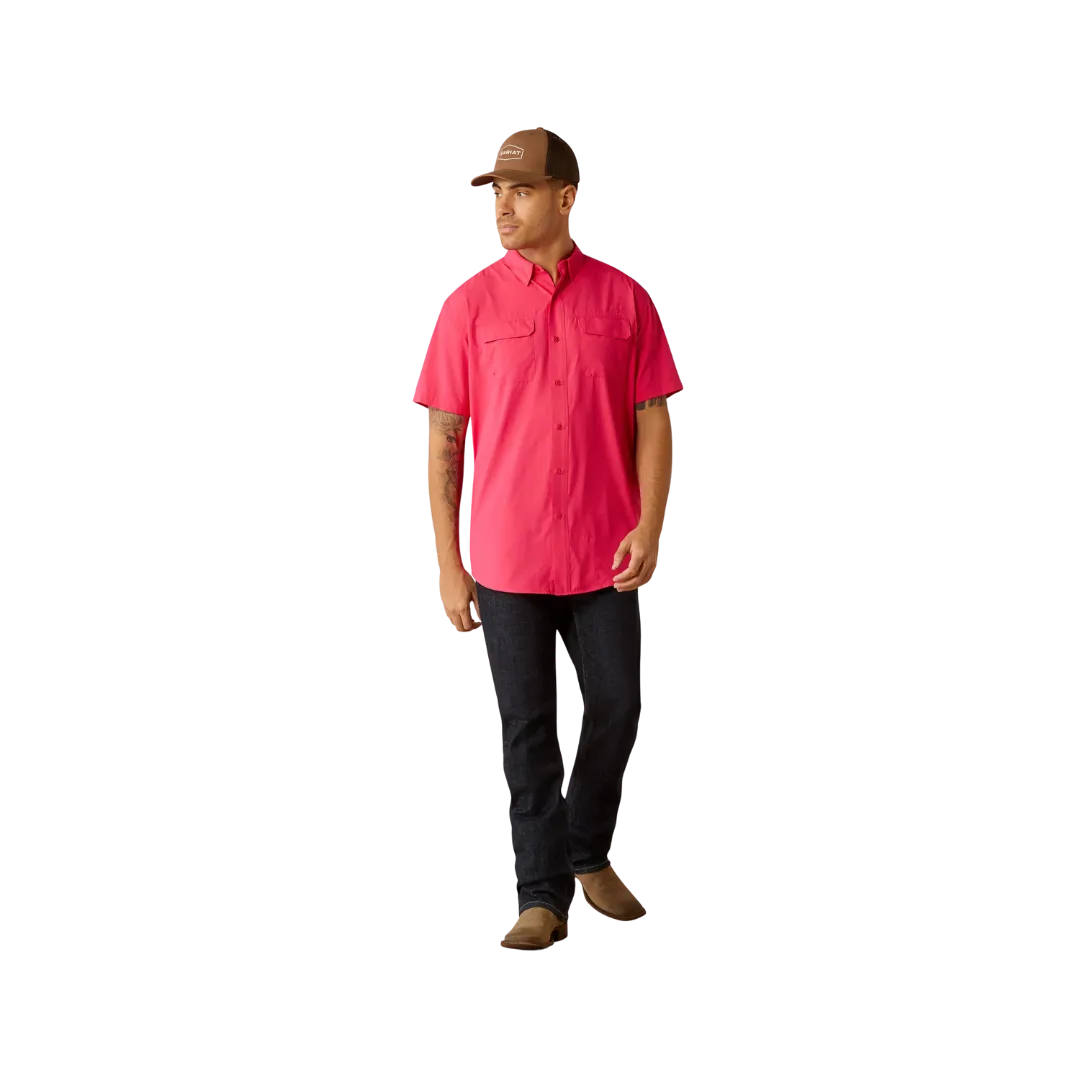 Ariat Men's VentTEK Outbound Hibiscus Classic Fit Pink Shirt