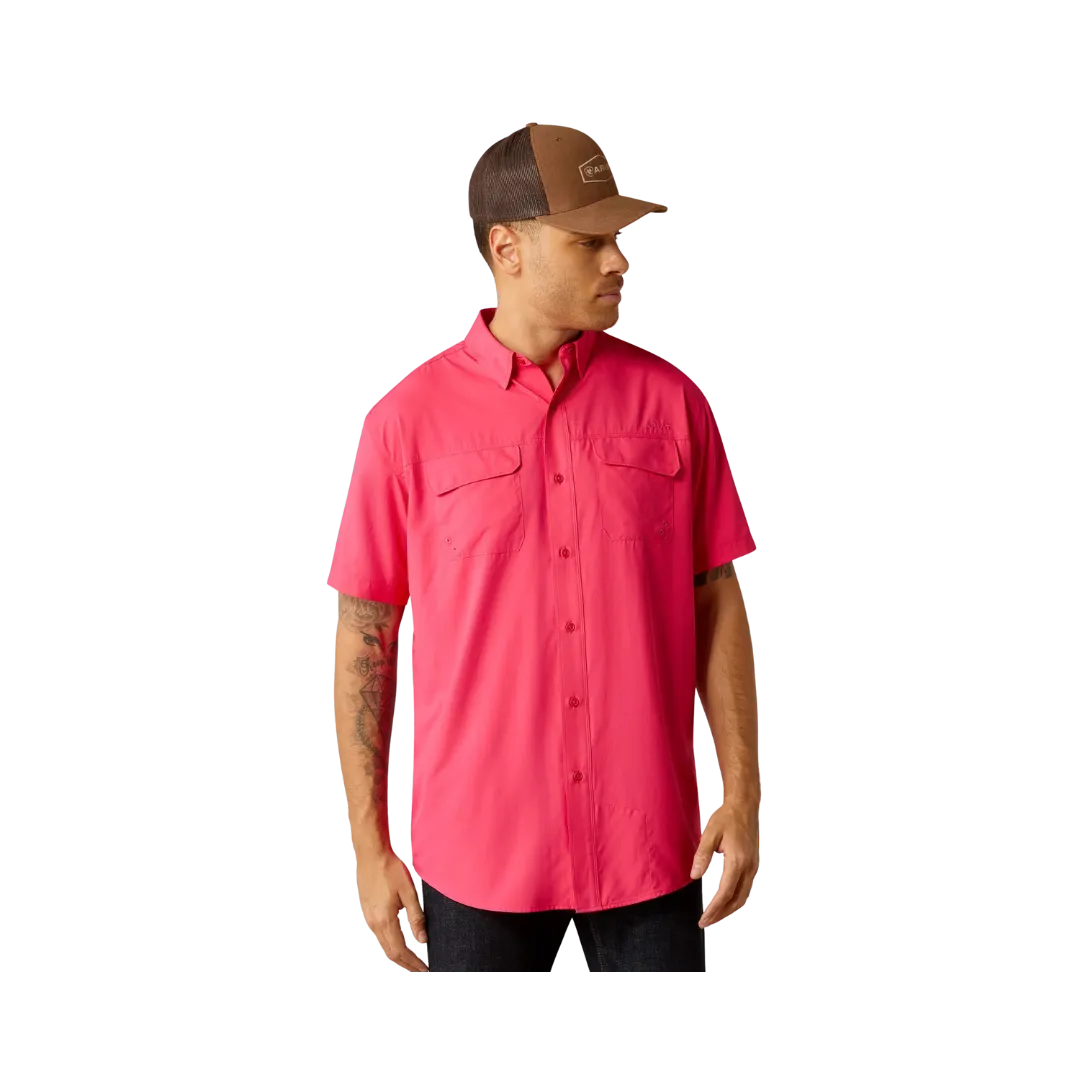 Ariat Men's VentTEK Outbound Hibiscus Classic Fit Pink Shirt