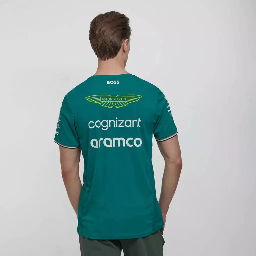 Aston Martin Cognizant F1 2023 Men's Felipe Drugovich Team T-Shirt- Green