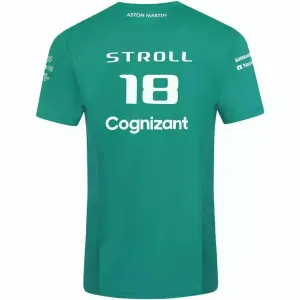 Aston Martin Cognizant F1 Men's Lance Stroll Driver T-Shirt- Green