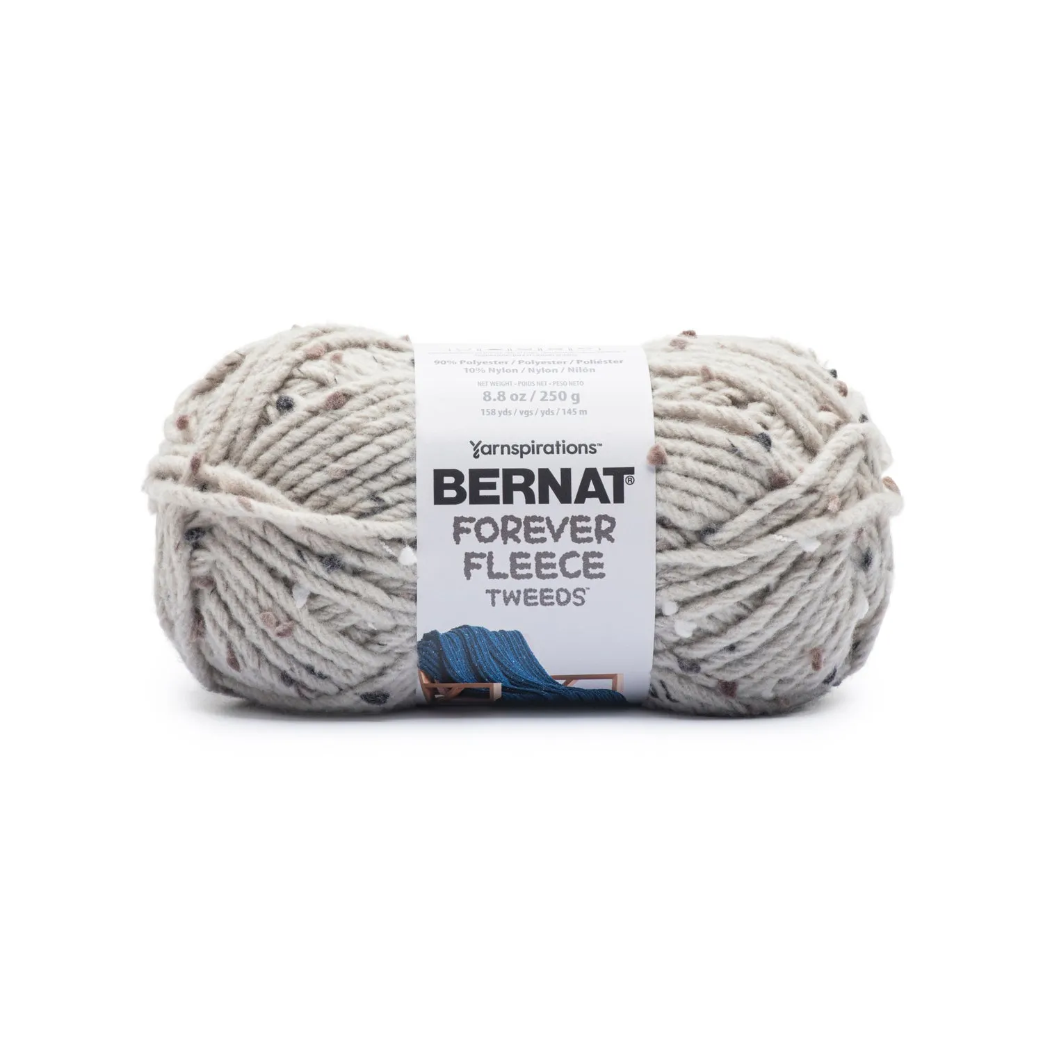 Bernat Forever Fleece Tweeds Yarn (250g/8.8oz) - Clearance shades