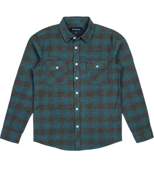 Brixton Bowery Long Sleeve Flannel - Ocean