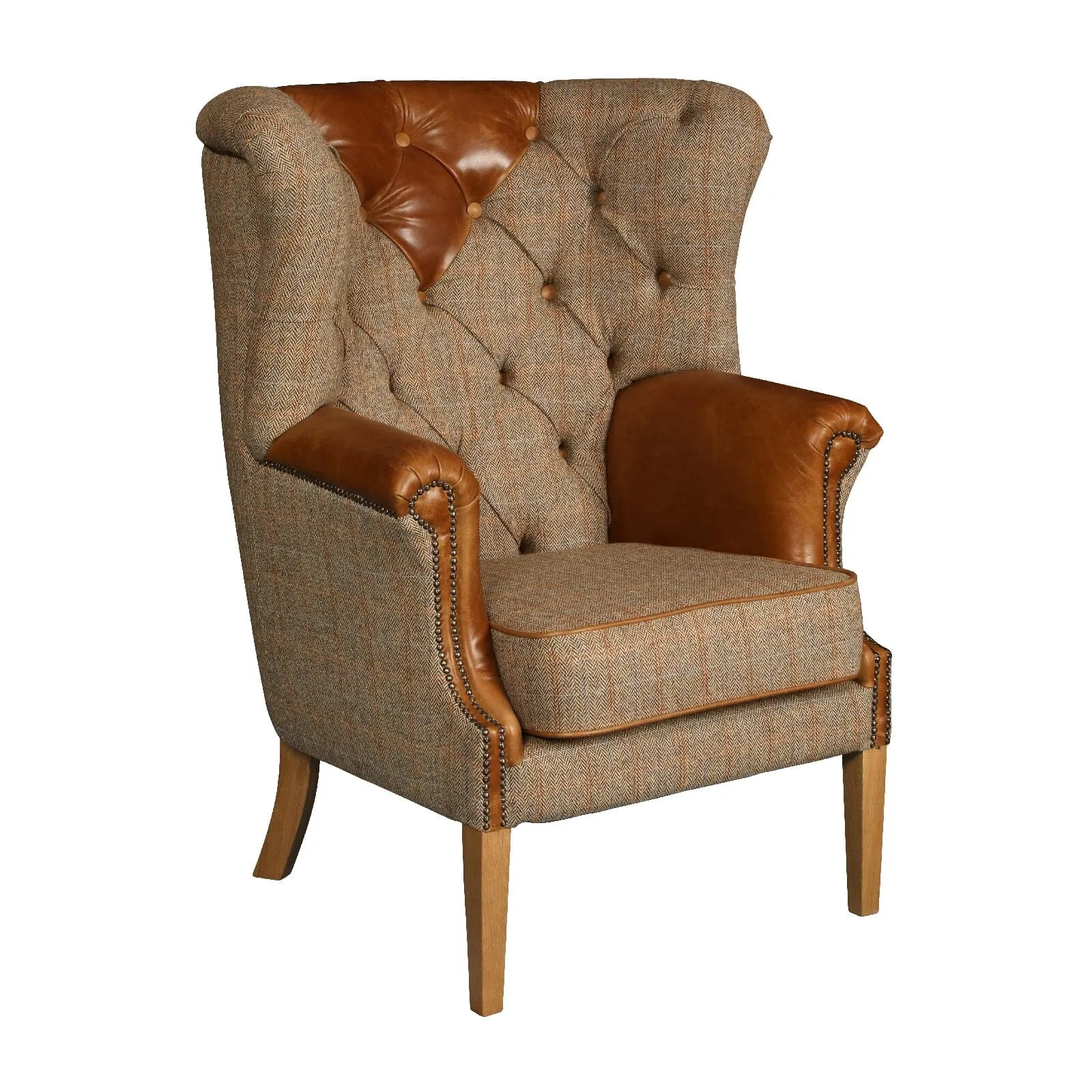 Buckingham Chair - Hunting Lodge Harris Tweed