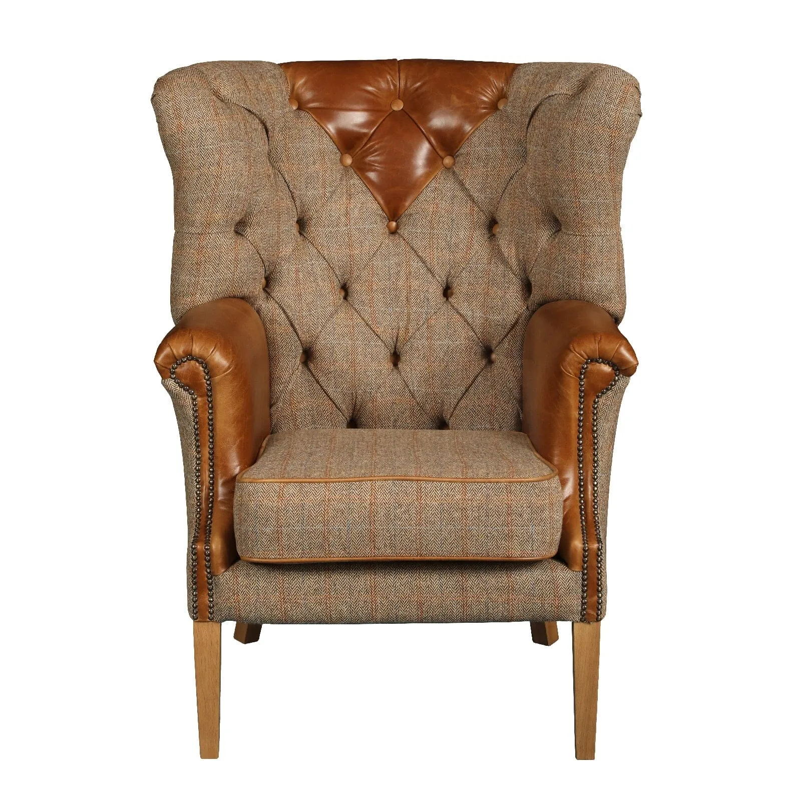 Buckingham Chair - Hunting Lodge Harris Tweed