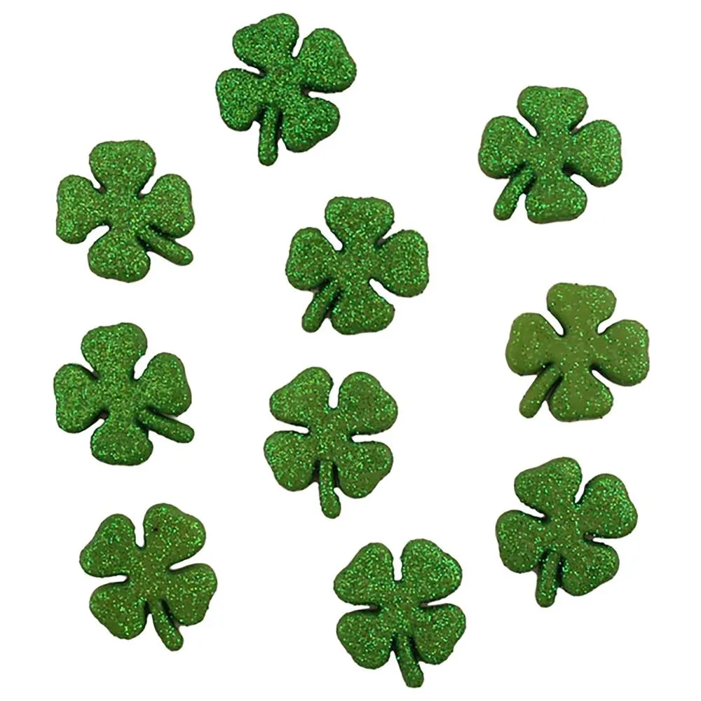 Buttons Galore Button Theme Pack - Glitter Shamrocks*