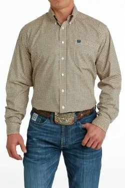 Cinch Mens Medallion Print Button Down Shirt - MTW1105660