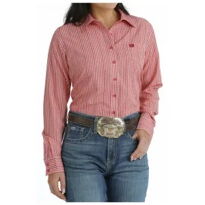 Cinch Women's ArenaFlex Long Sleeve Western Shirt - Red MSW9163023