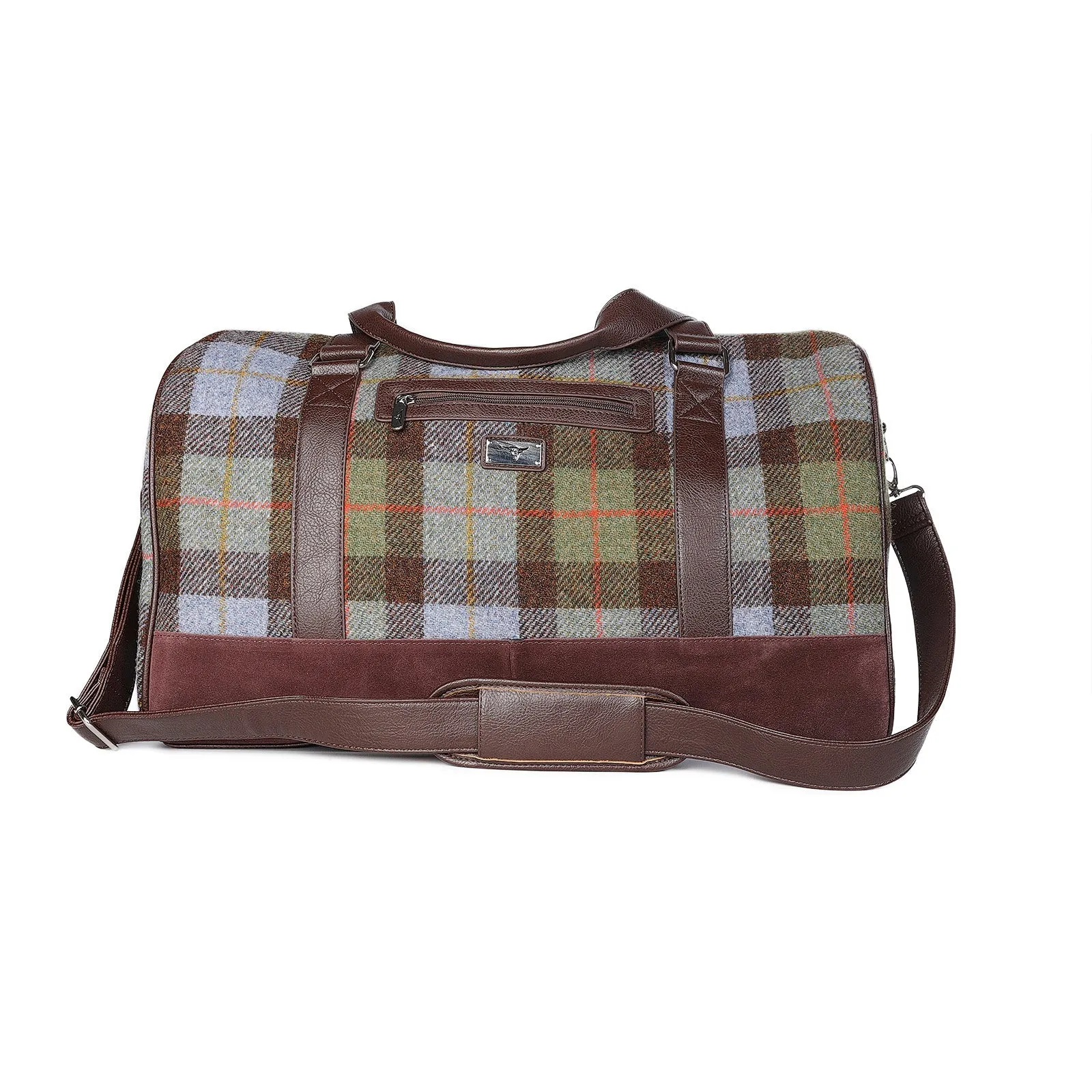 Clyde Harris Tweed Weekend Bag Macleod Tartan