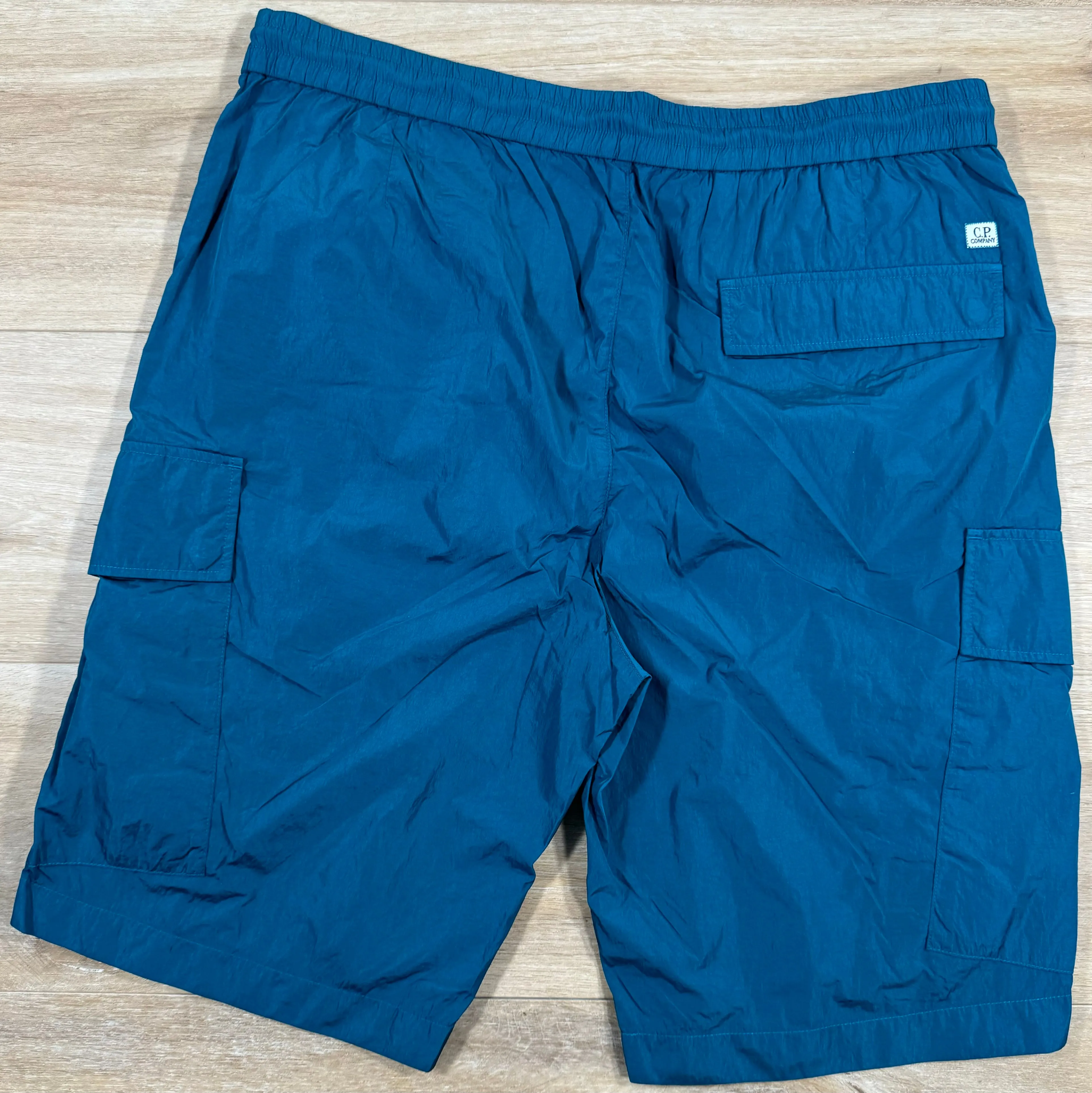 C.P. Company Chrome Cargo Bermuda Shorts in Ink Blue