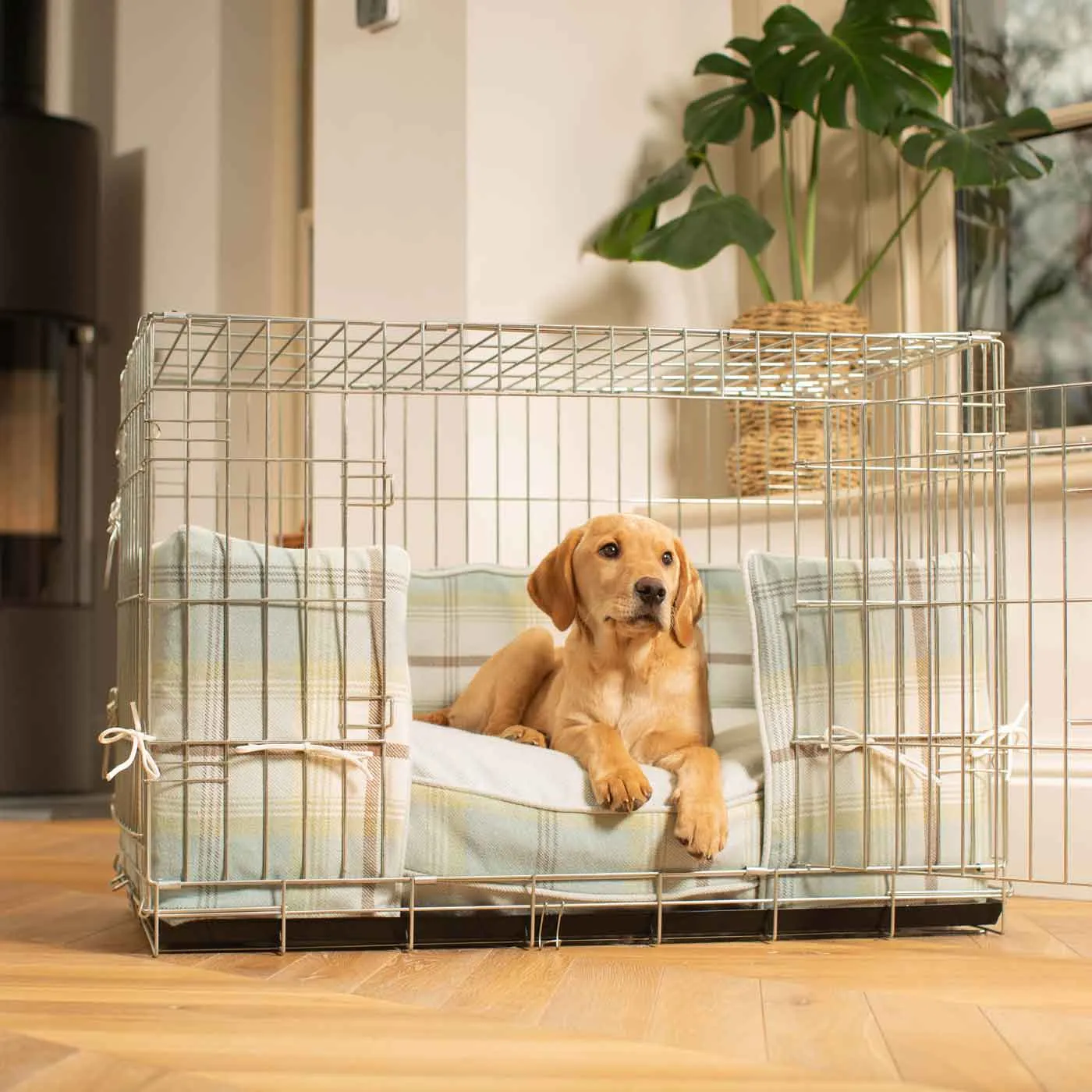 Dog Crate Bumper in Balmoral Duck Egg by Lords & Labradors