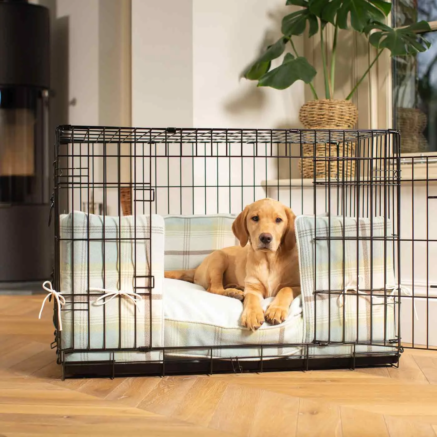 Dog Crate Bumper in Balmoral Duck Egg by Lords & Labradors