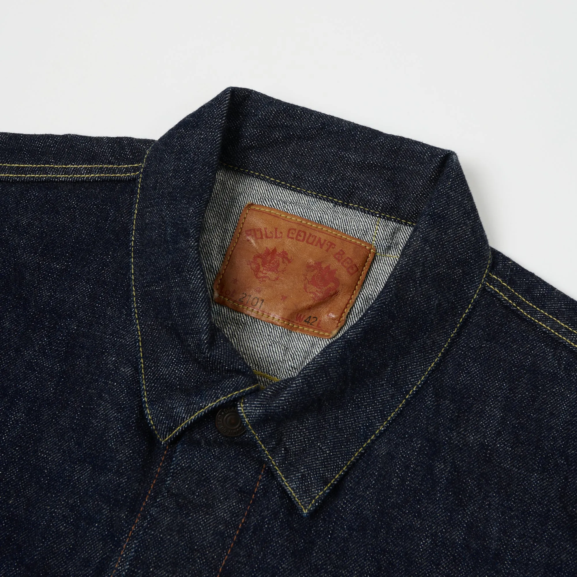 Full Count 2101W 13.7oz Type III Denim Jacket - One Wash