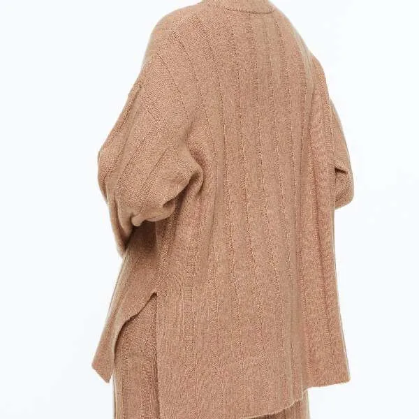 H&M Oversized Rib-knit sweater, beige