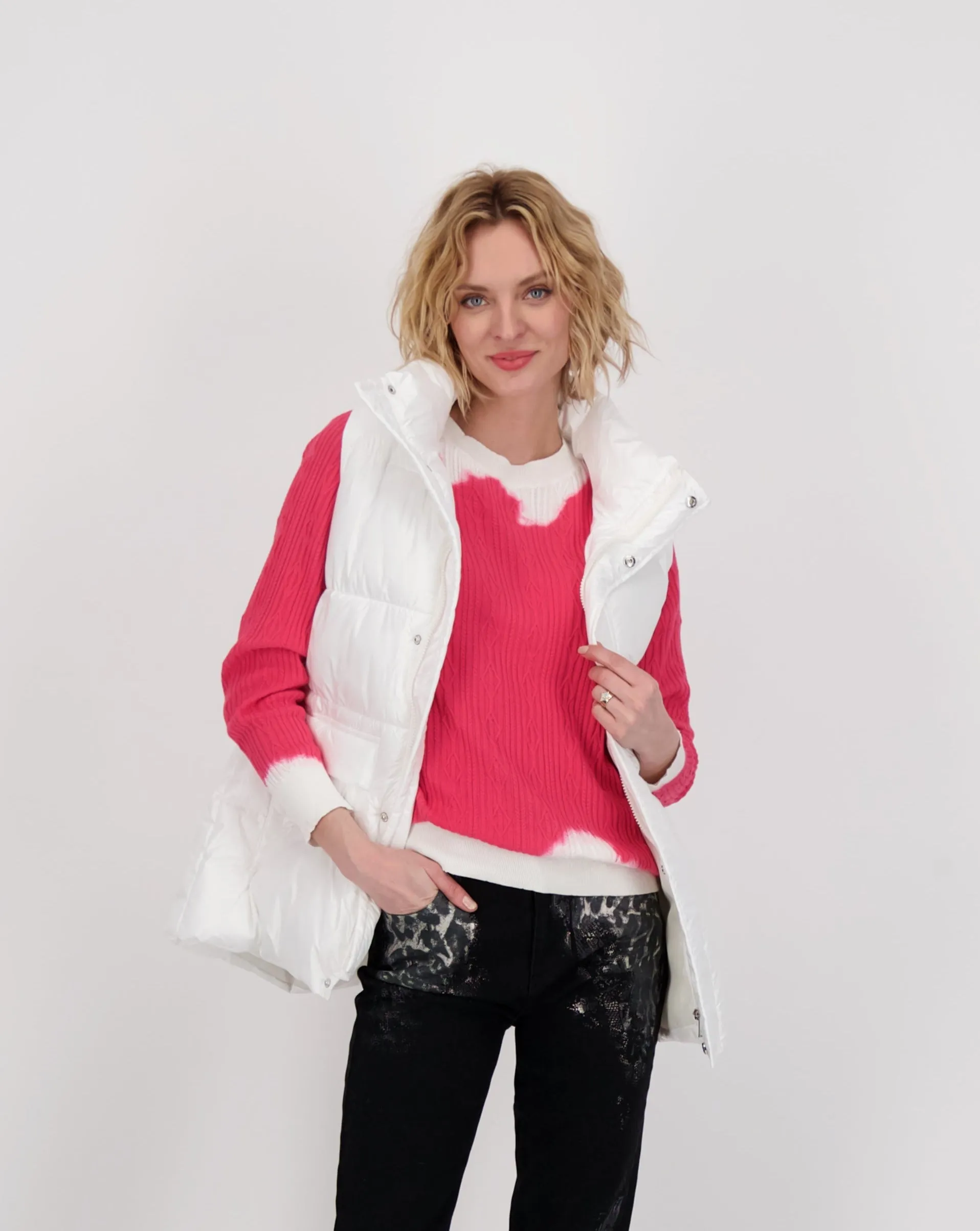 High Neck Puffer Vest