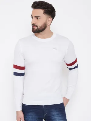 JUMP USA Men White Solid Sweater