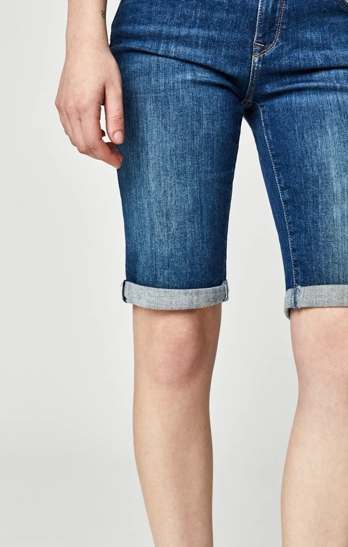 KARLY SHORTS IN INDIGO SHADED TRIBECA