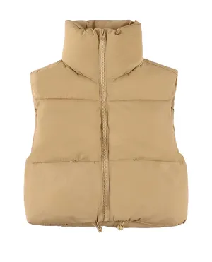 KHAKI PUFF VEST