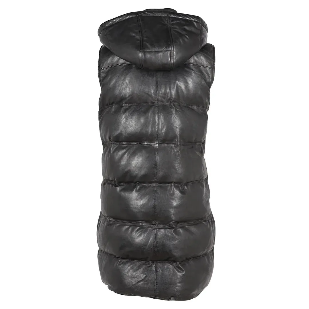 Mauritius Veo Leather Puffer Vest