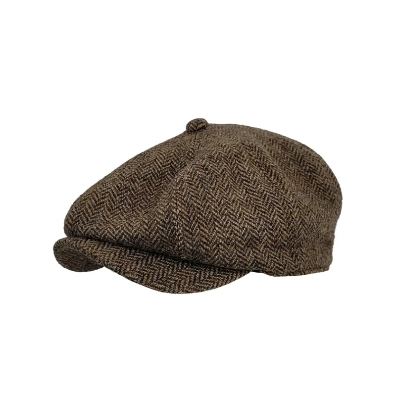 Men's Tweed Newsboy Cap