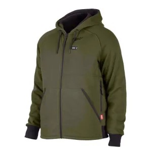 Milwaukee M12 L Long Sleeve Men's Full-Zip Heated Hoodie (Hoodie Only) Green