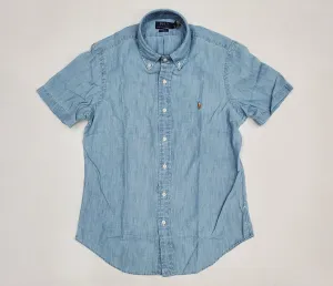 Nwt Polo Ralph Lauren Lt Blue Chambray Small Pony Classic Fit Button Up