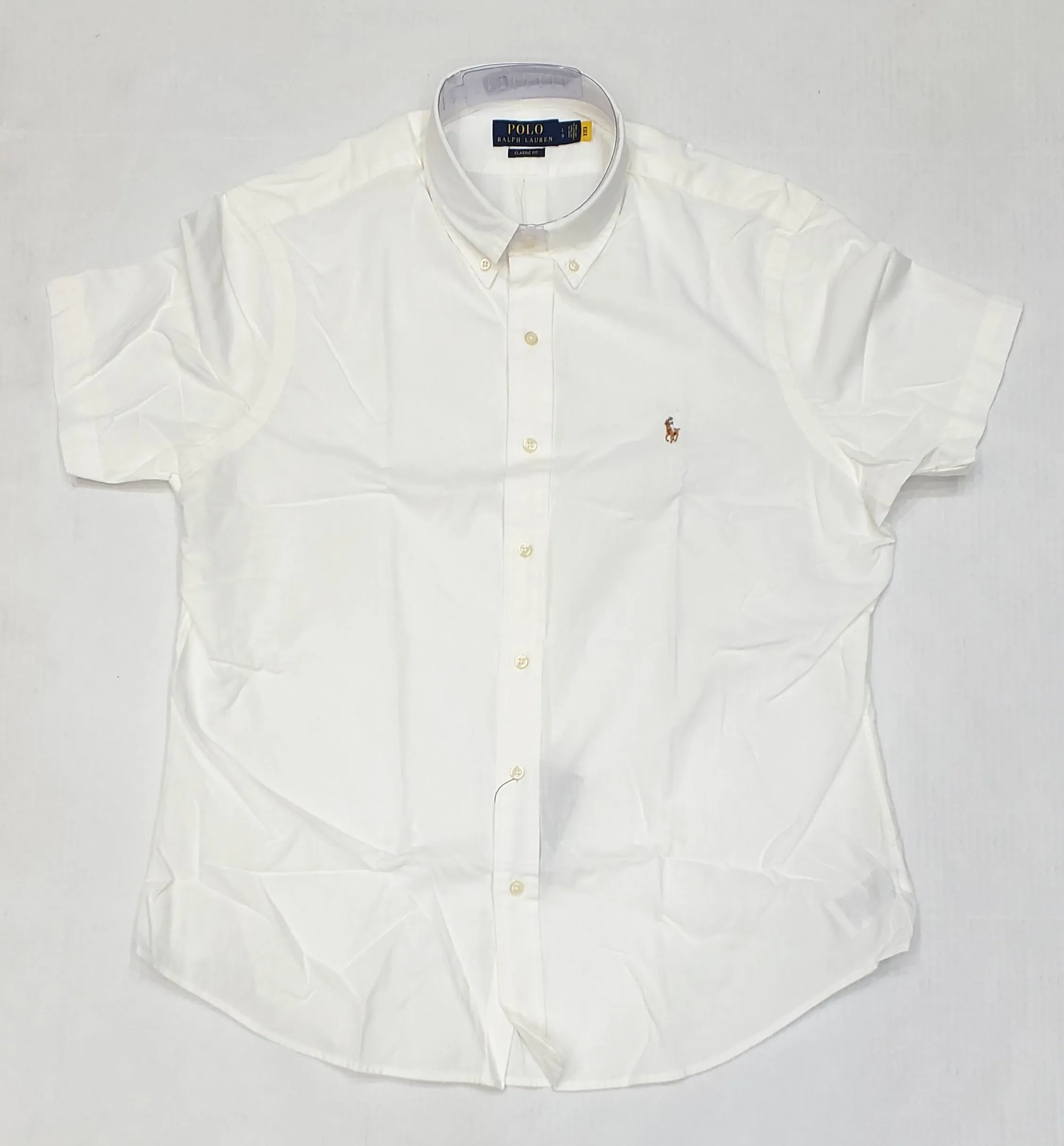 Nwt Polo Ralph Lauren White Chambray Small Pony Classic Fit Button Up