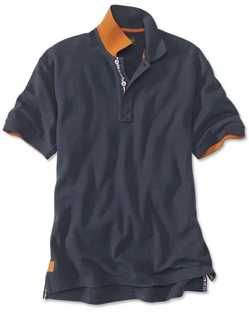 Orvis World Flag Polo, Navy, Large