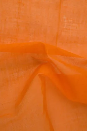 Persimmon Orange Cotton Voile Fabric