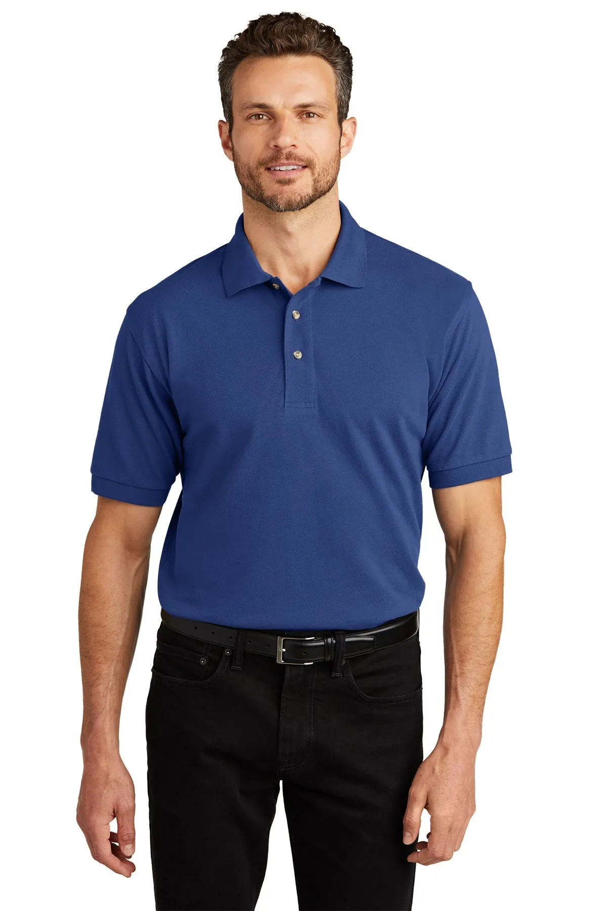 Port Authority Heavyweight Customized Cotton Pique Polos, Royal