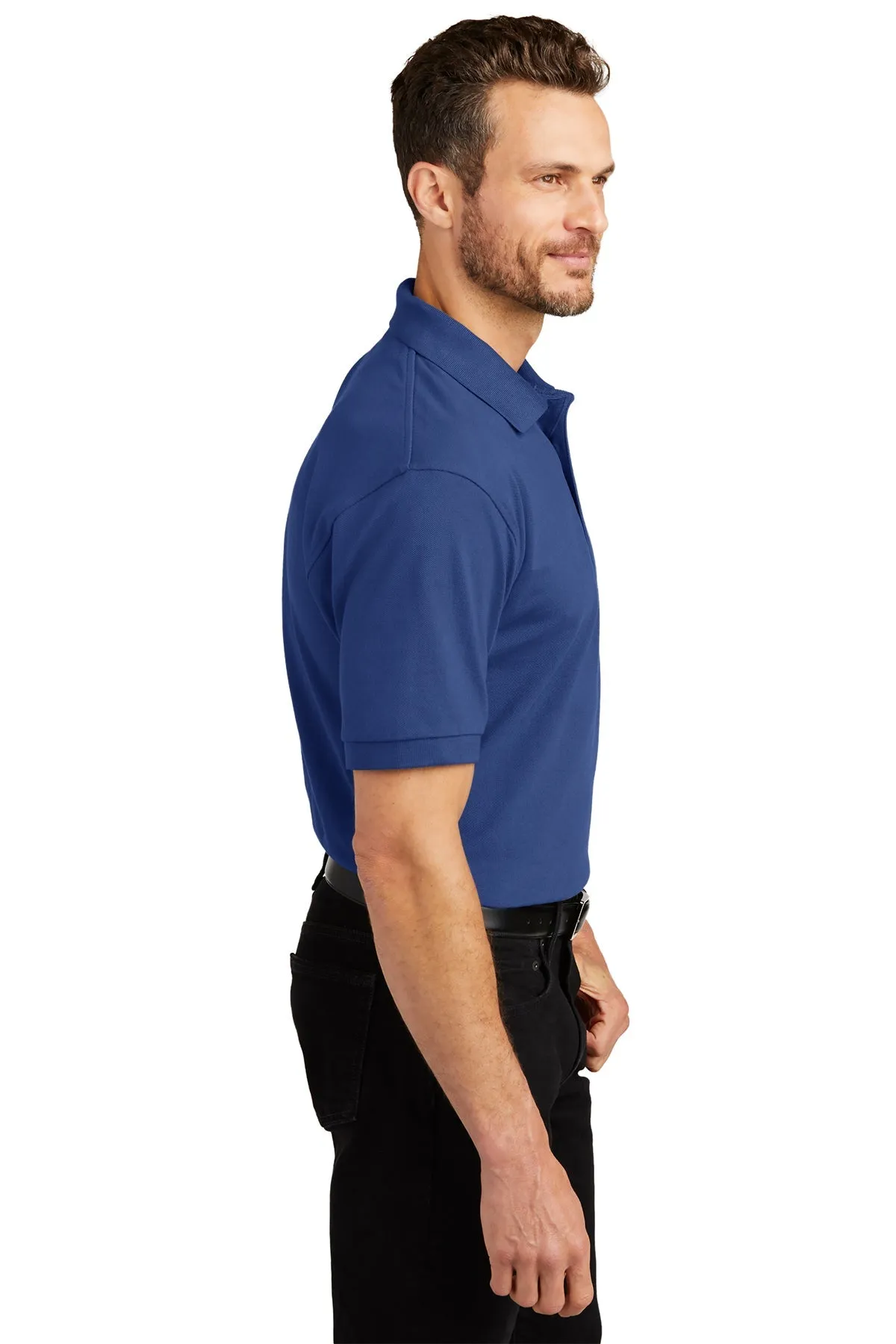 Port Authority Heavyweight Customized Cotton Pique Polos, Royal