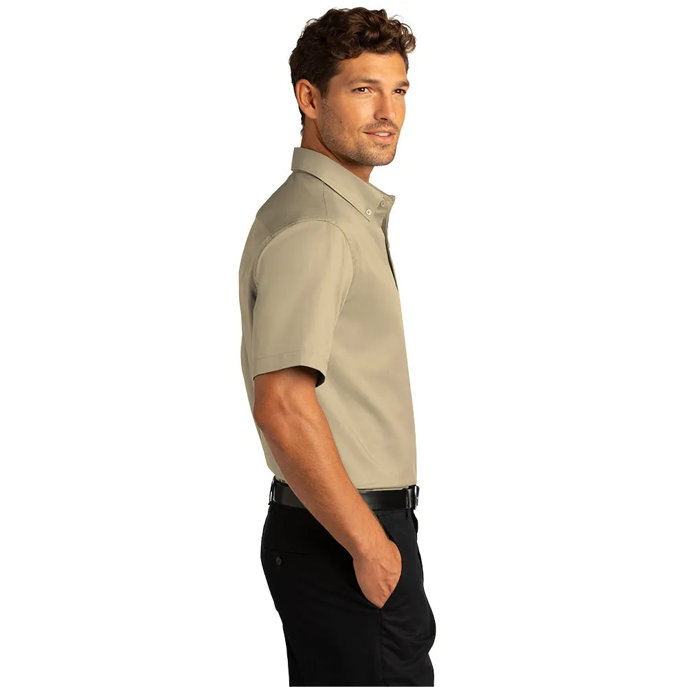 Port Authority® Short Sleeve SuperPro React™ Twill Shirt - Wheat