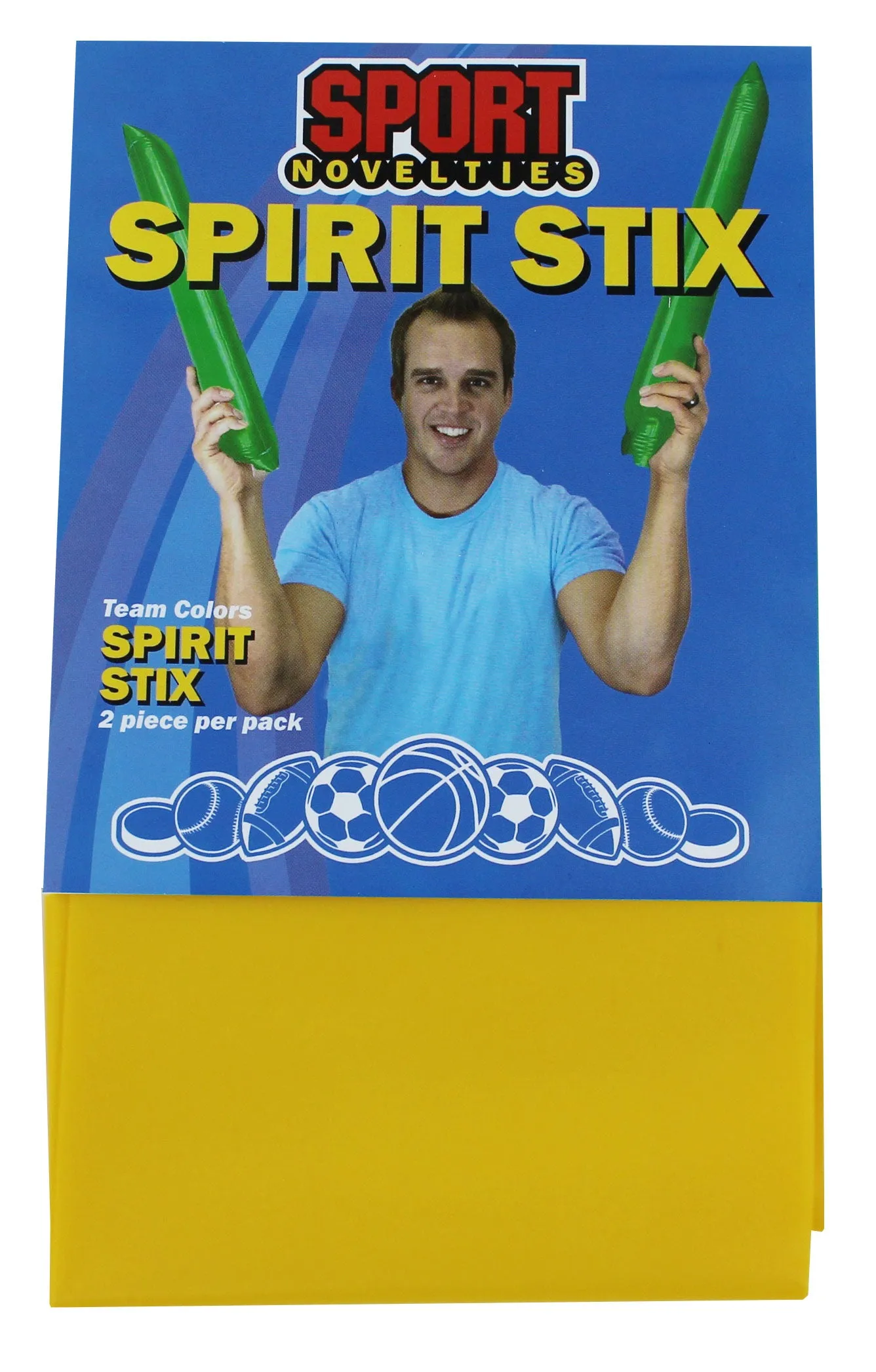 Sports Novelties Gold Spirit Stix - 2 Pack