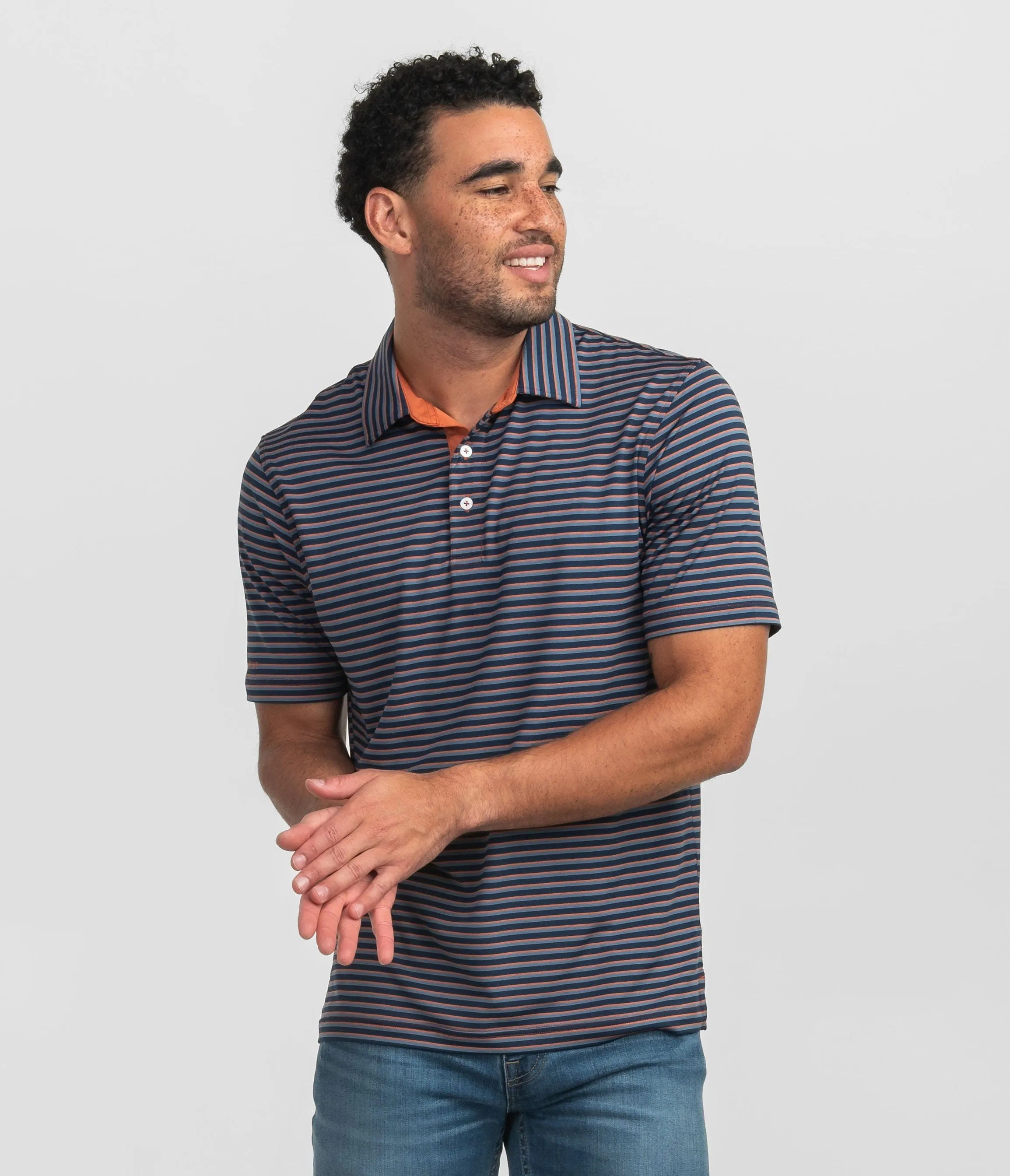 Starting Lineup Stripe Polo - Plainsman