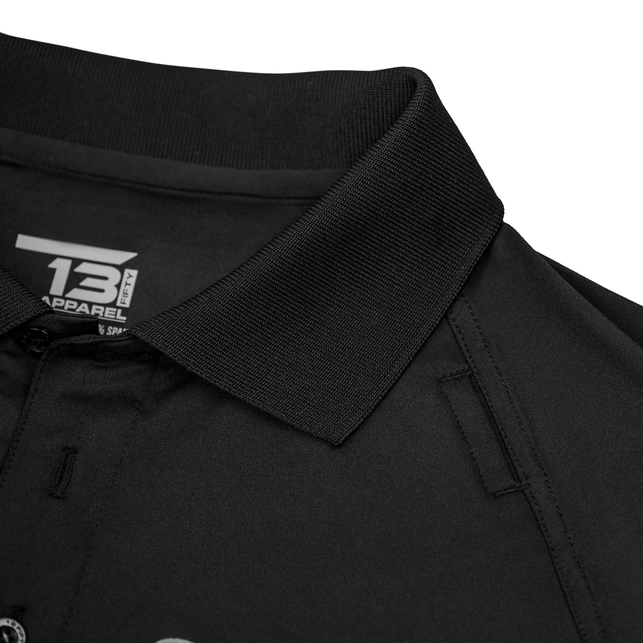 [STATE TROOPER] Men's Performance Polo [BLK/GRY]