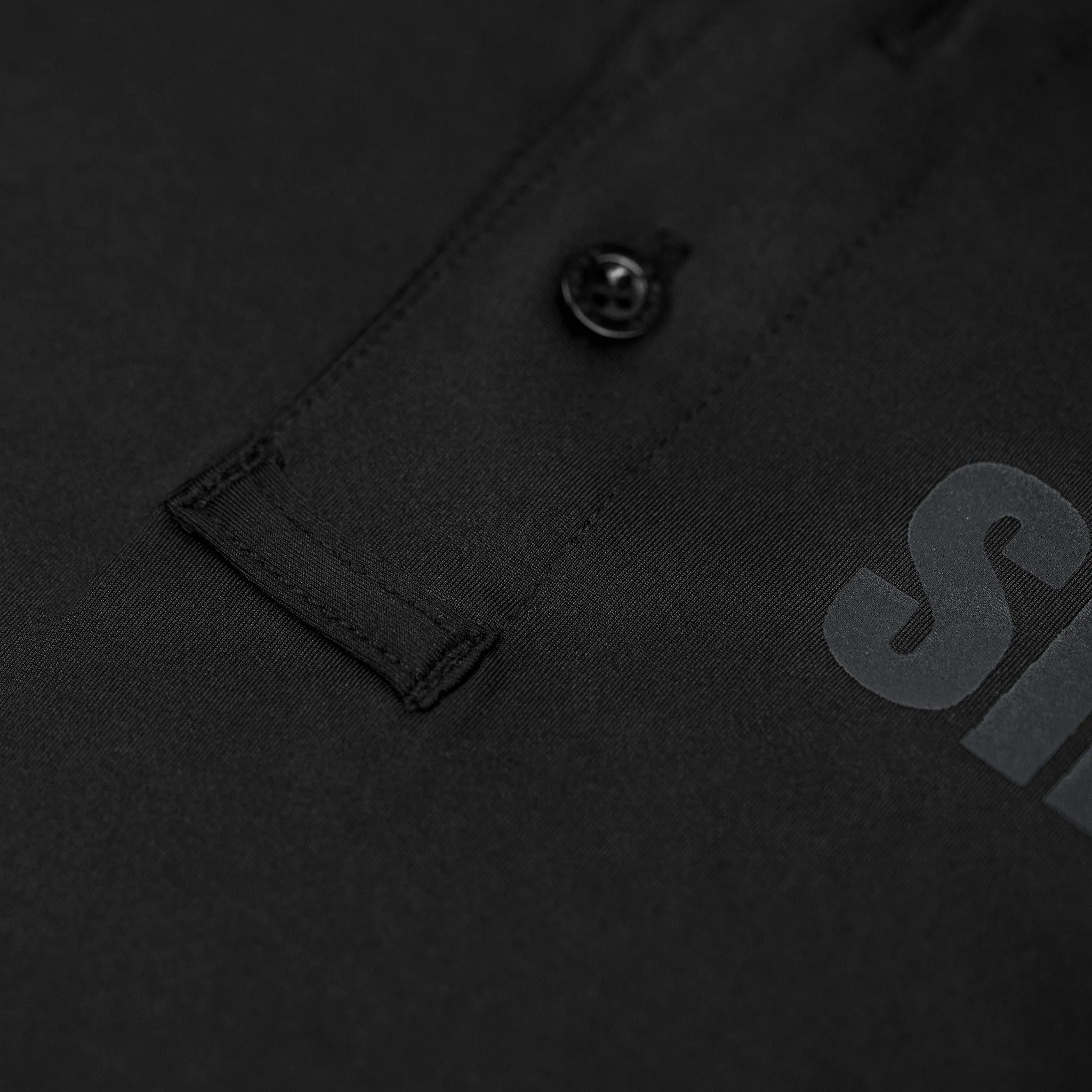 [STATE TROOPER] Men's Performance Polo [BLK/GRY]