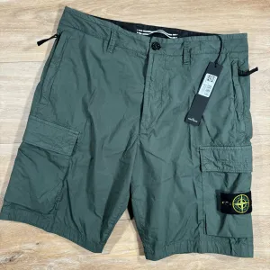 Stone Island Cargo Bermuda Shorts in Musk