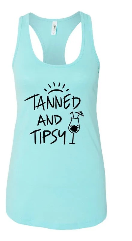 Tanned and Tipsy Summer Graphic Tank *Online Only*