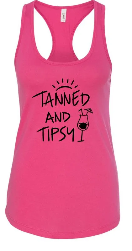 Tanned and Tipsy Summer Graphic Tank *Online Only*