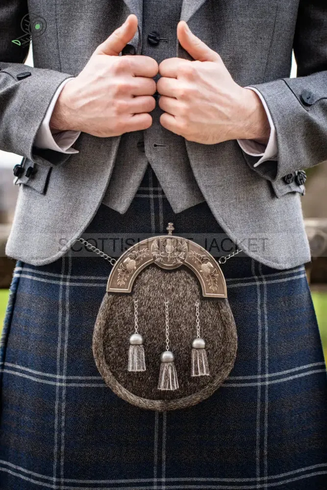 TWEED KILT OUTFIT IN SILVER ARROCHAR