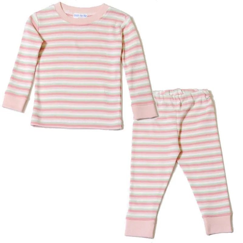 Under the Nile Organic Baby Pajamas - Girl Stripe