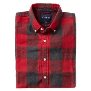 Washed Button Down Shirt - Buffalo Check Flannel