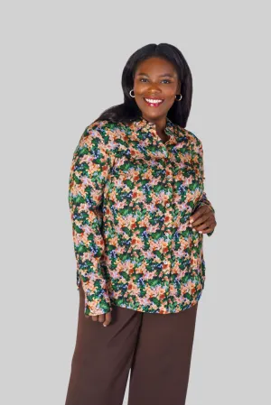 WILD PRIMROSE SLIM FITTED BLOUSE