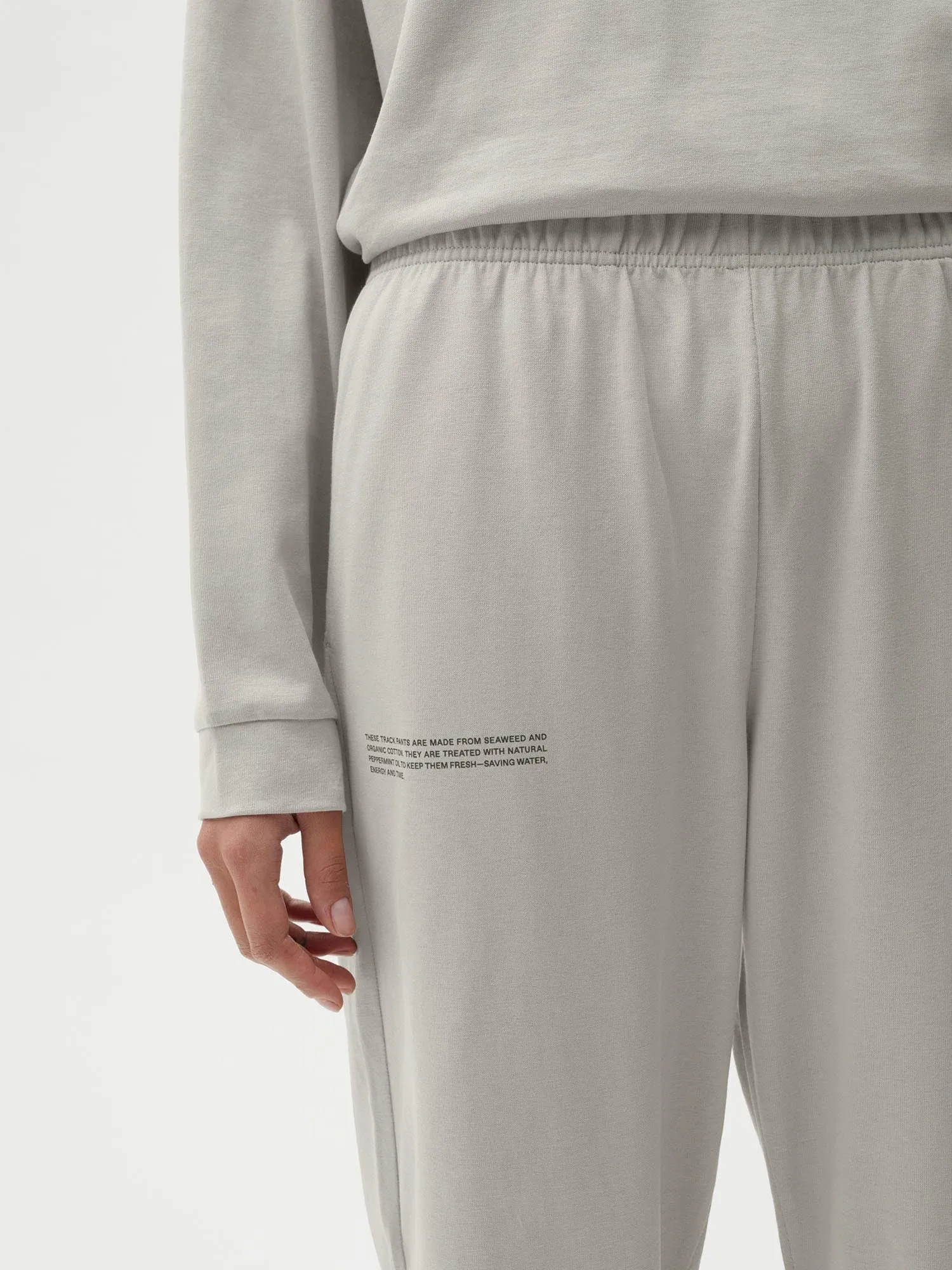 Women Organic Cotton Loungewear Pants with C-FIBER™—stone