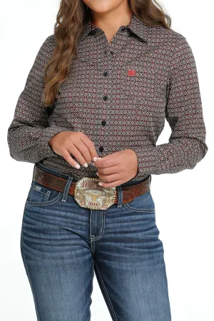 WOMEN'S BUTTON-DOWN WESTERN SHIRT - MULTIStyle: MSW9164207