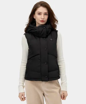 Women's Heated Cropped Puffer Down Vest (Apparel Only)