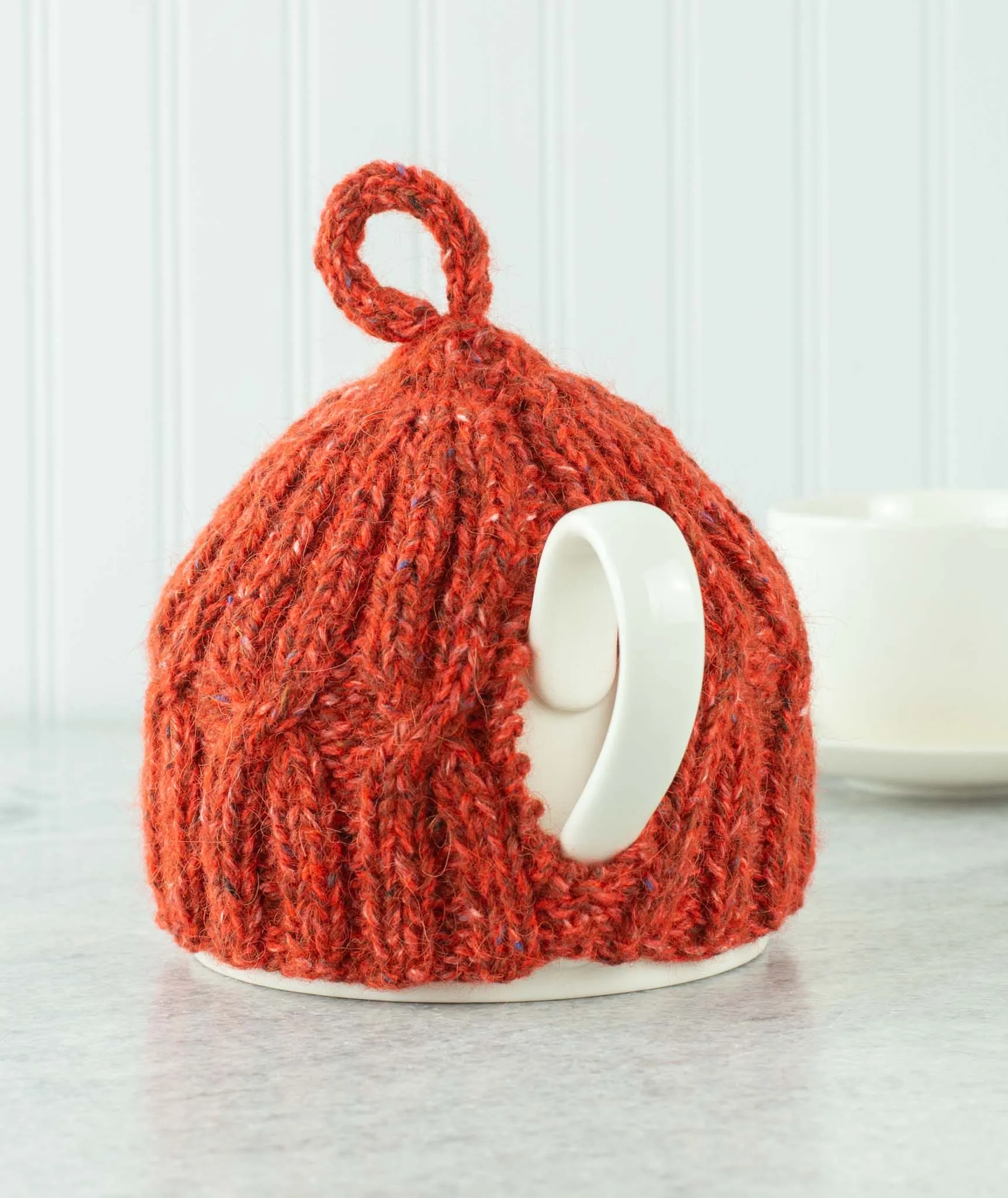 X x X Anniversary Tea Cozy: 2-Cup Version Using Rowan Felted Tweed