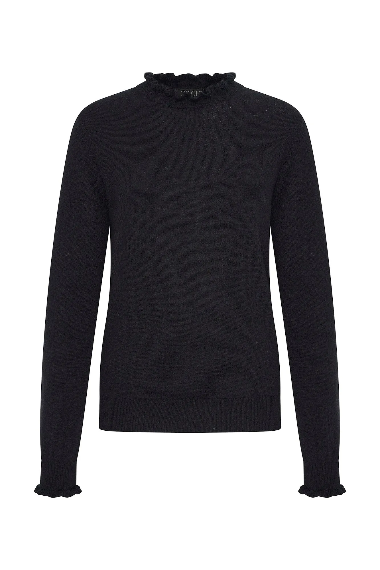 Zilch Black High Neck Sweater